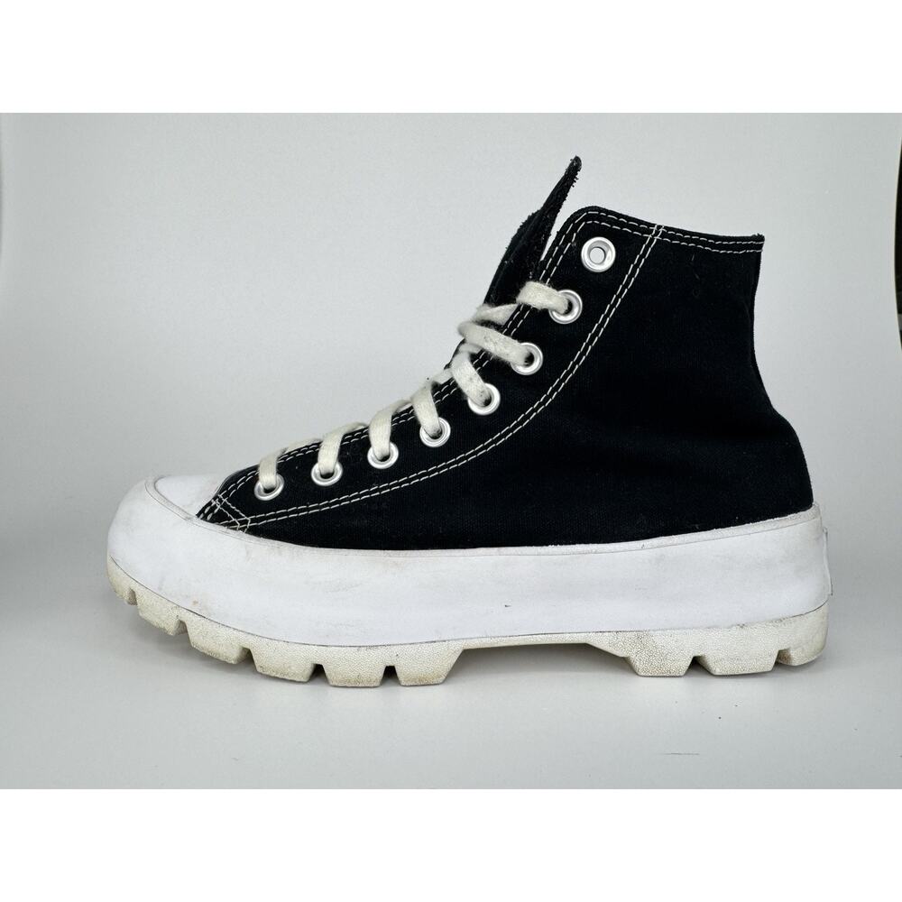 Converse Chuck Taylor All Star Lugged High Top Canvas Womens Sneakers 8.5 Black - Picture 8 of 14